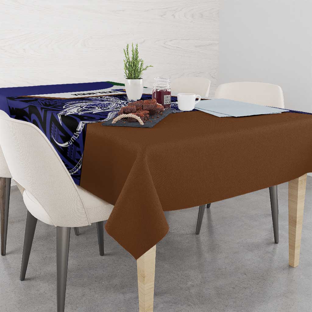 Personalised PNG Manus Province Tablecloth Bird of Paradise Tattoo Flag Motif LT9 - Polynesian Pride