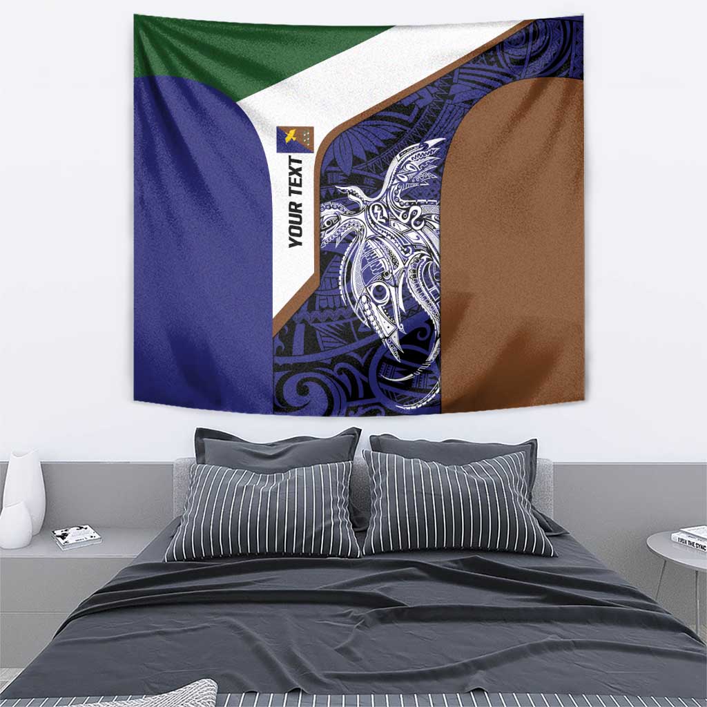 Personalised PNG Manus Province Tapestry Bird of Paradise Tattoo Flag Motif LT9 - Polynesian Pride