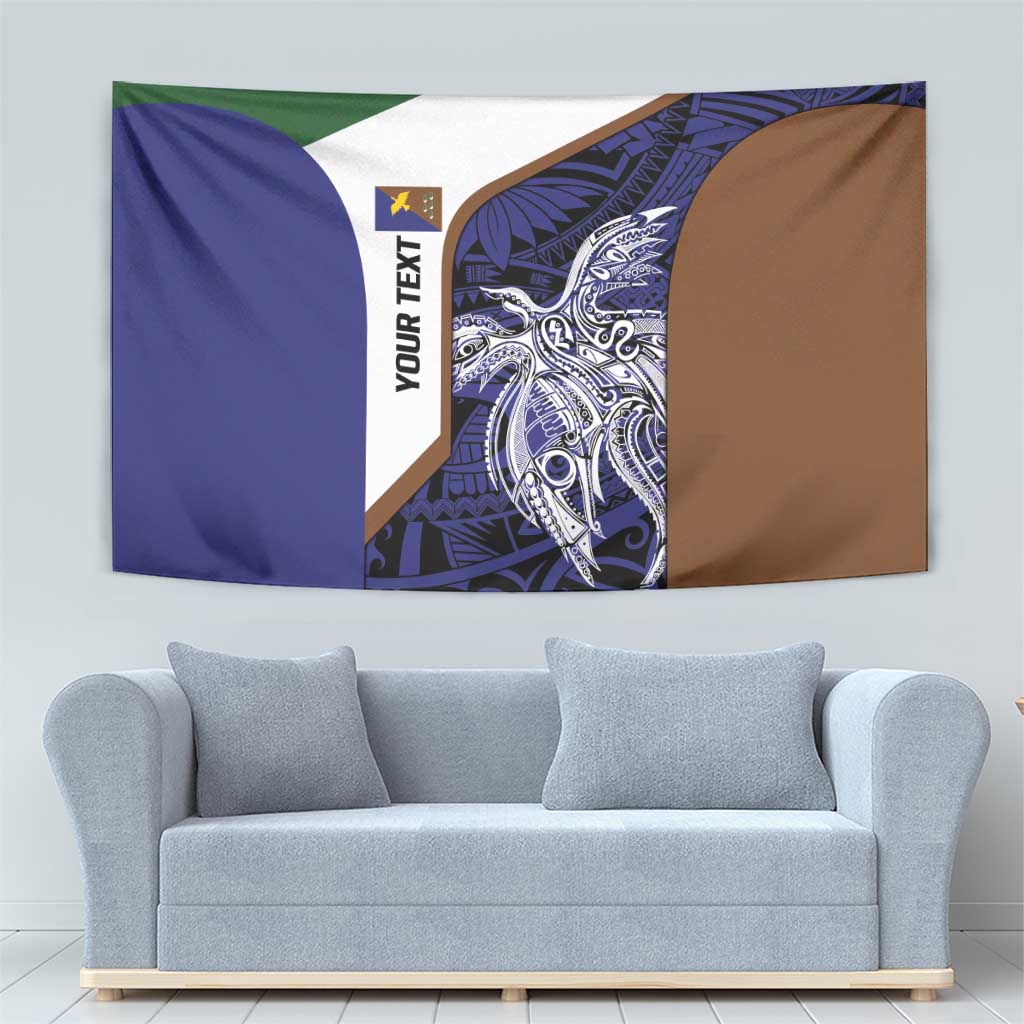 Personalised PNG Manus Province Tapestry Bird of Paradise Tattoo Flag Motif LT9 - Polynesian Pride