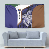 Personalised PNG Manus Province Tapestry Bird of Paradise Tattoo Flag Motif LT9 - Polynesian Pride
