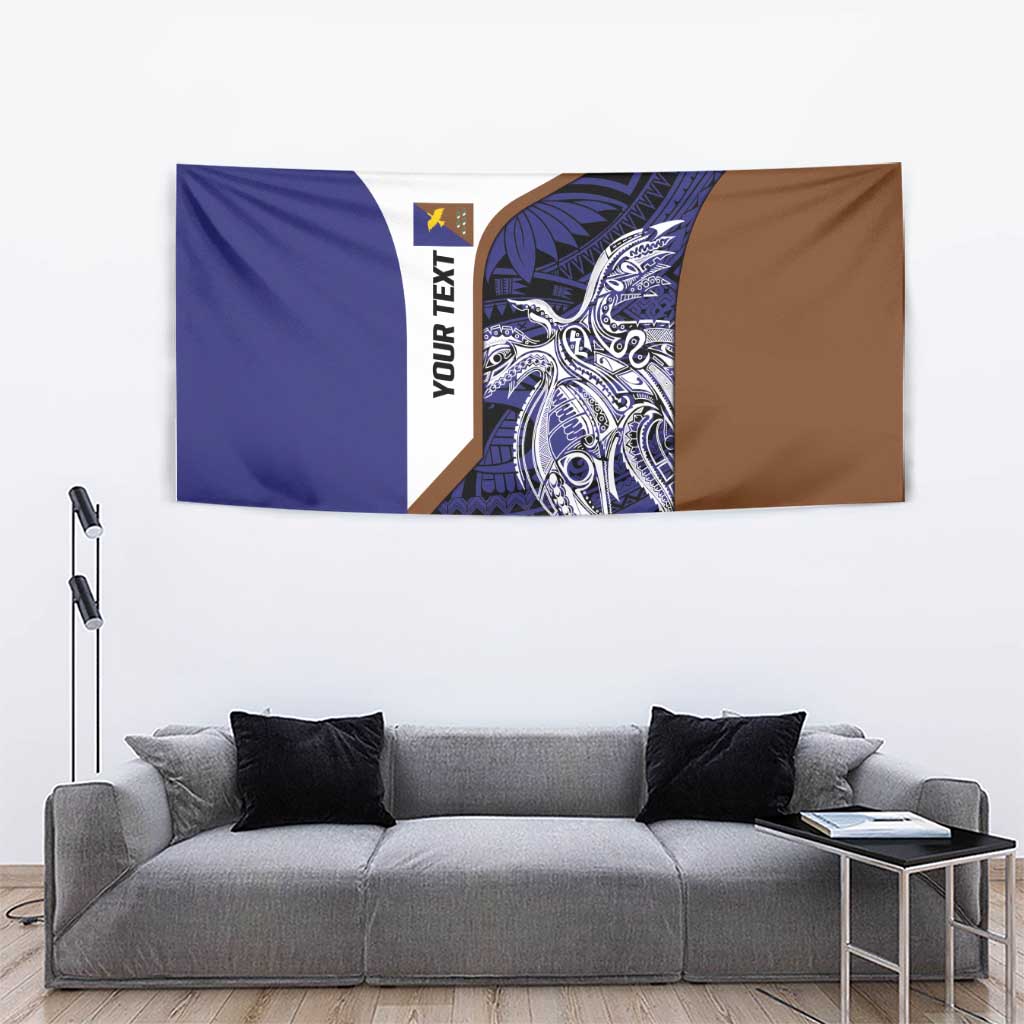 Personalised PNG Manus Province Tapestry Bird of Paradise Tattoo Flag Motif LT9 - Polynesian Pride