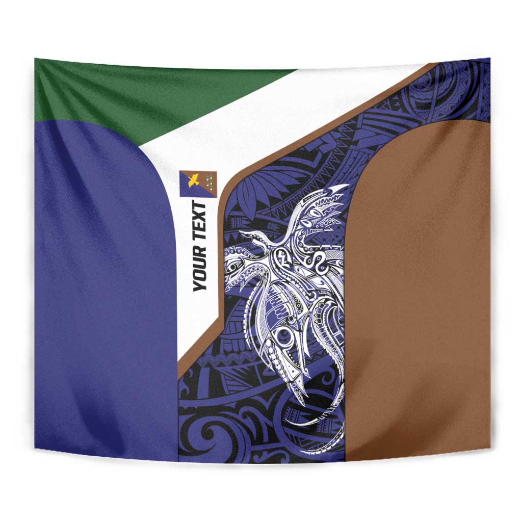 Personalised PNG Manus Province Tapestry Bird of Paradise Tattoo Flag Motif LT9 - Polynesian Pride