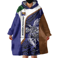 Personalised PNG Manus Province Wearable Blanket Hoodie Bird of Paradise Tattoo Flag Motif LT9 - Polynesian Pride