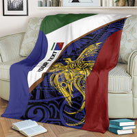 Personalised PNG Milne Bay Province Blanket Bird of Paradise Tattoo Flag Motif LT9 - Polynesian Pride