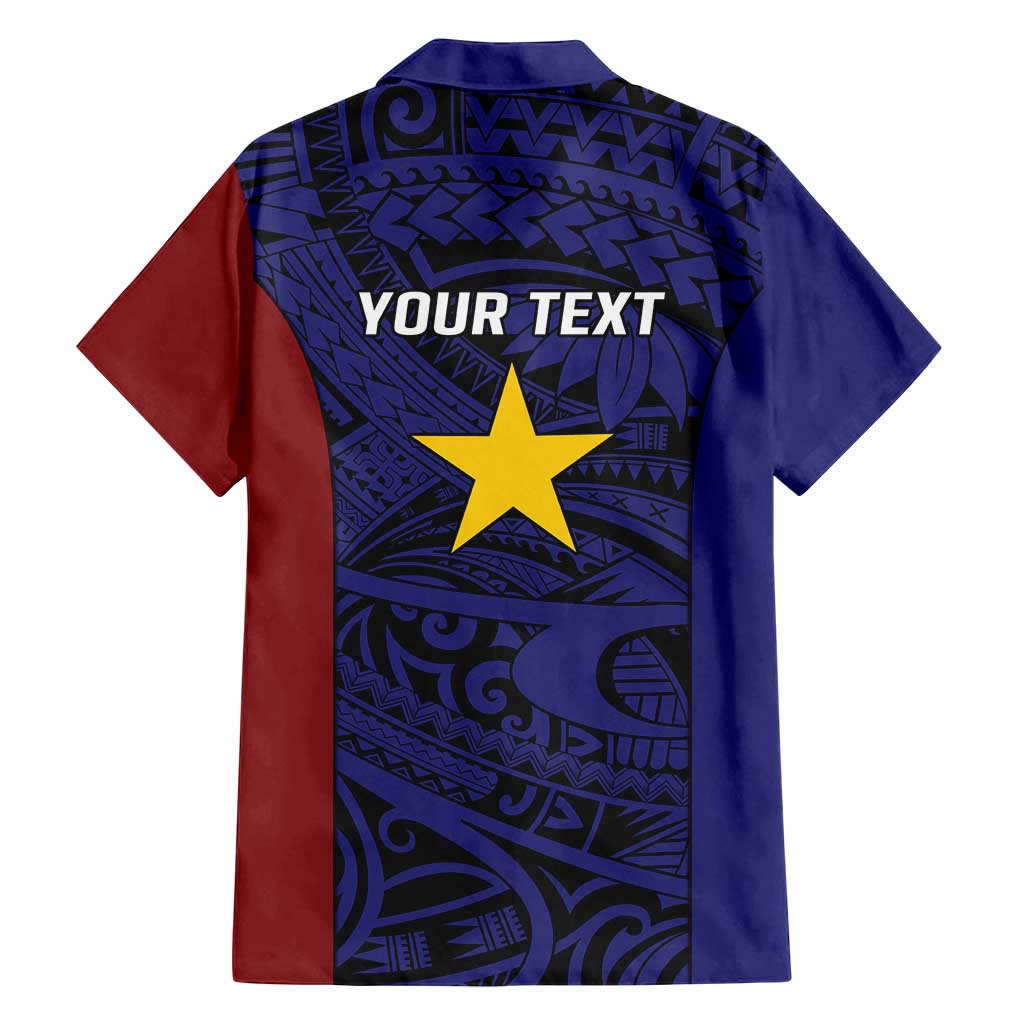 Personalised PNG Milne Bay Province Family Matching Off Shoulder Maxi Dress and Hawaiian Shirt Bird of Paradise Tattoo Flag Motif LT9 - Polynesian Pride