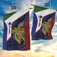 Personalised PNG Milne Bay Province Garden Flag Bird of Paradise Tattoo Flag Motif LT9 - Polynesian Pride