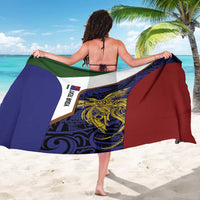 Personalised PNG Milne Bay Province Sarong Bird of Paradise Tattoo Flag Motif LT9 - Polynesian Pride