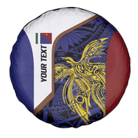 Personalised PNG Milne Bay Province Spare Tire Cover Bird of Paradise Tattoo Flag Motif LT9 - Polynesian Pride
