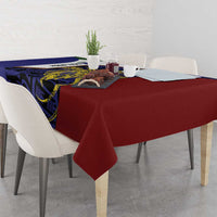 Personalised PNG Milne Bay Province Tablecloth Bird of Paradise Tattoo Flag Motif LT9 - Polynesian Pride