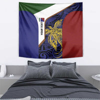 Personalised PNG Milne Bay Province Tapestry Bird of Paradise Tattoo Flag Motif LT9 - Polynesian Pride