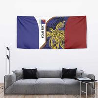 Personalised PNG Milne Bay Province Tapestry Bird of Paradise Tattoo Flag Motif LT9 - Polynesian Pride