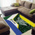 Personalised PNG Morobe Province Area Rug Bird of Paradise Tattoo Flag Motif - Polynesian Pride