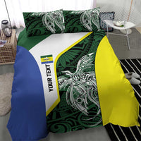 Personalised PNG Morobe Province Bedding Set Bird of Paradise Tattoo Flag Motif LT9 - Polynesian Pride