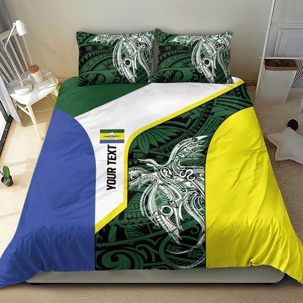 Personalised PNG Morobe Province Bedding Set Bird of Paradise Tattoo Flag Motif LT9 - Polynesian Pride