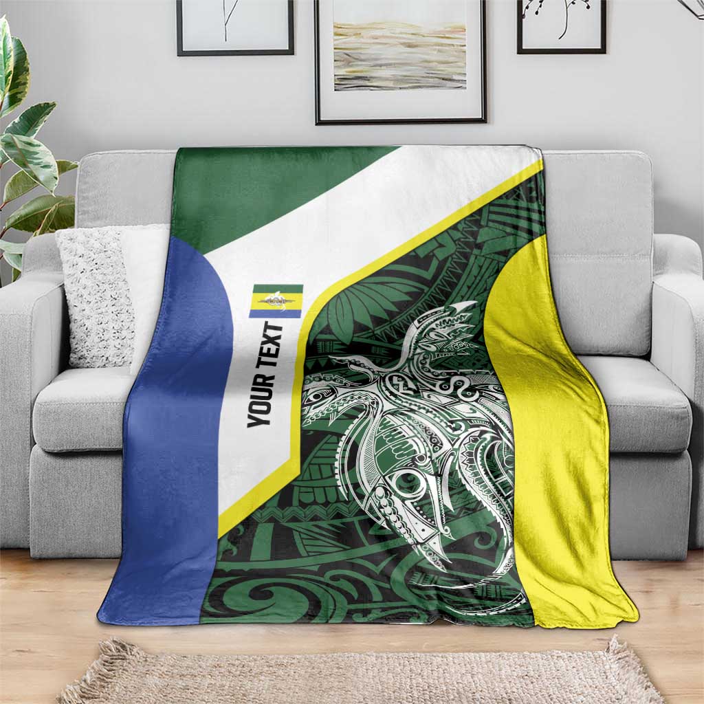 Personalised PNG Morobe Province Blanket Bird of Paradise Tattoo Flag Motif LT9 - Polynesian Pride