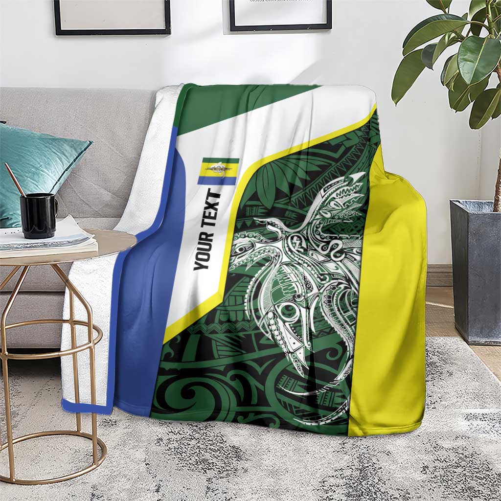 Personalised PNG Morobe Province Blanket Bird of Paradise Tattoo Flag Motif LT9 - Polynesian Pride