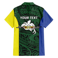 Personalised PNG Morobe Province Family Matching Long Sleeve Bodycon Dress and Hawaiian Shirt Bird of Paradise Tattoo Flag Motif LT9 - Polynesian Pride