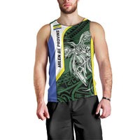 Personalised PNG Morobe Province Men Tank Top Bird of Paradise Tattoo Flag Motif LT9 - Polynesian Pride
