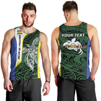 Personalised PNG Morobe Province Men Tank Top Bird of Paradise Tattoo Flag Motif LT9 - Polynesian Pride