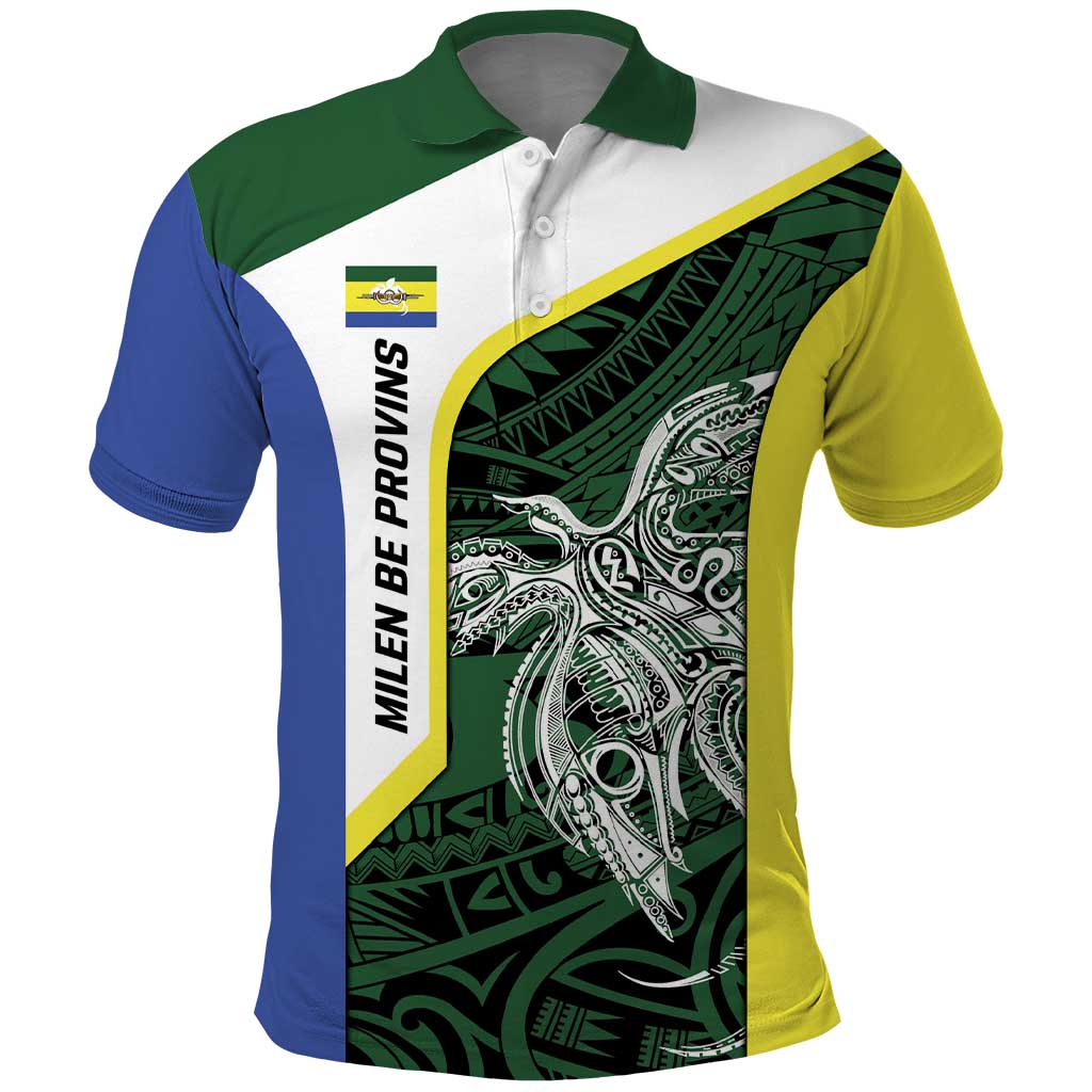Personalised PNG Morobe Province Polo Shirt Bird of Paradise Tattoo Flag Motif LT9 Green - Polynesian Pride
