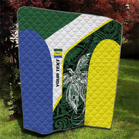 Personalised PNG Morobe Province Quilt Bird of Paradise Tattoo Flag Motif LT9 - Polynesian Pride