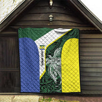 Personalised PNG Morobe Province Quilt Bird of Paradise Tattoo Flag Motif LT9 - Polynesian Pride