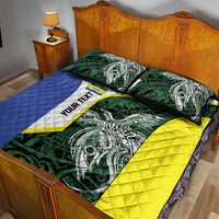 Personalised PNG Morobe Province Quilt Bed Set Bird of Paradise Tattoo Flag Motif LT9 - Polynesian Pride
