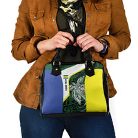 Personalised PNG Morobe Province Shoulder Handbag Bird of Paradise Tattoo Flag Motif LT9 - Polynesian Pride