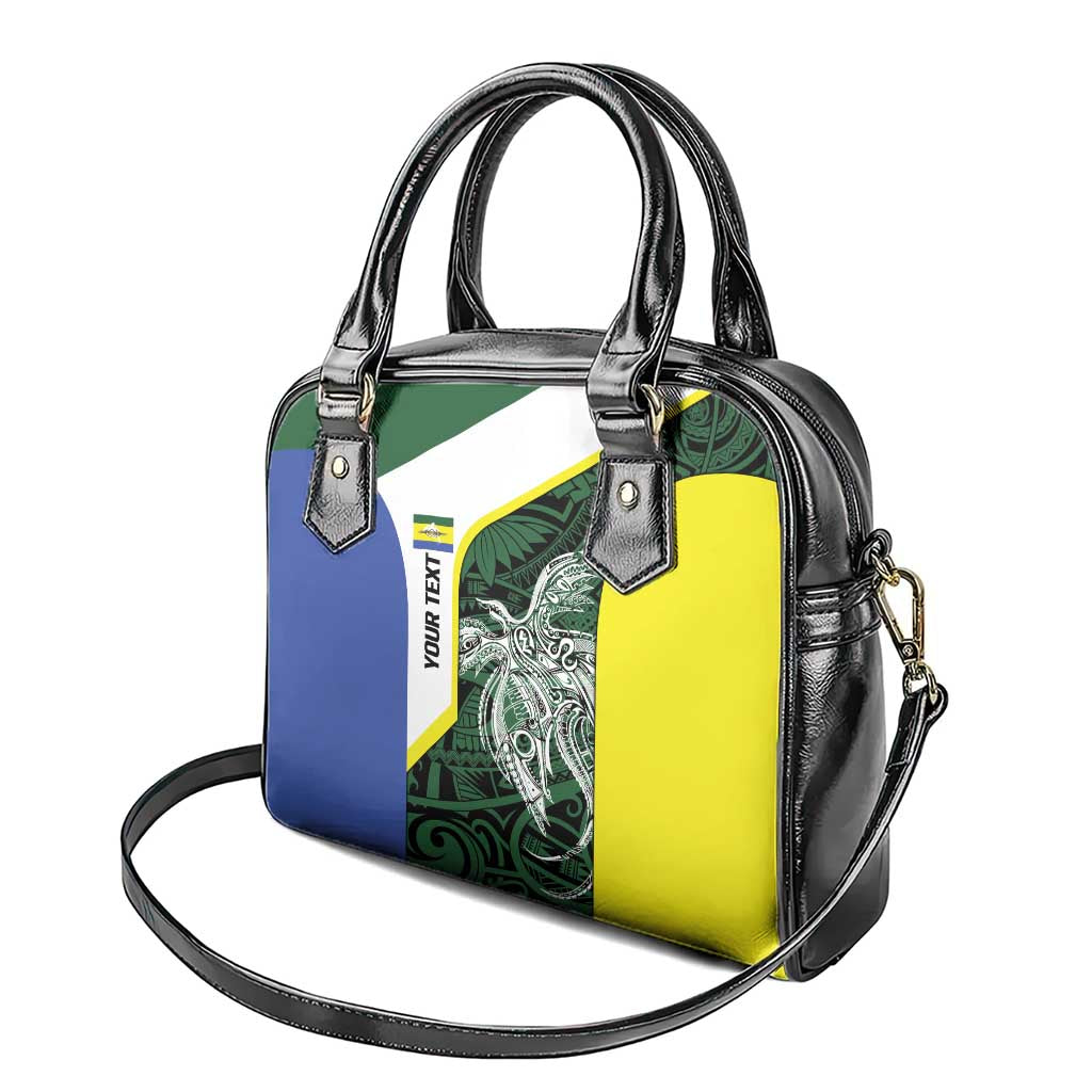 Personalised PNG Morobe Province Shoulder Handbag Bird of Paradise Tattoo Flag Motif LT9 - Polynesian Pride