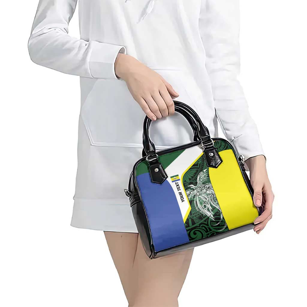 Personalised PNG Morobe Province Shoulder Handbag Bird of Paradise Tattoo Flag Motif LT9 - Polynesian Pride