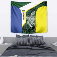 Personalised PNG Morobe Province Tapestry Bird of Paradise Tattoo Flag Motif LT9 - Polynesian Pride