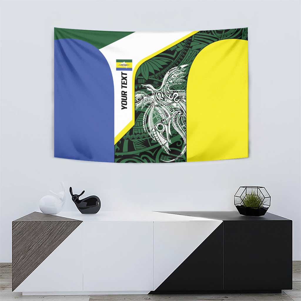 Personalised PNG Morobe Province Tapestry Bird of Paradise Tattoo Flag Motif LT9 - Polynesian Pride