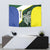 Personalised PNG Morobe Province Tapestry Bird of Paradise Tattoo Flag Motif - Polynesian Pride
