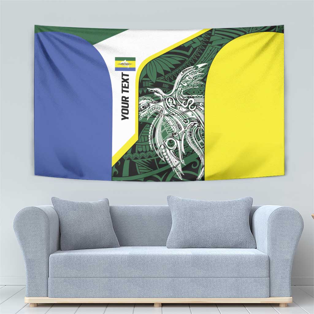 Personalised PNG Morobe Province Tapestry Bird of Paradise Tattoo Flag Motif LT9 - Polynesian Pride