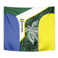 Personalised PNG Morobe Province Tapestry Bird of Paradise Tattoo Flag Motif LT9 - Polynesian Pride