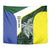 Personalised PNG Morobe Province Tapestry Bird of Paradise Tattoo Flag Motif - Polynesian Pride