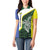 Personalised PNG Morobe Province Women Polo Shirt Bird of Paradise Tattoo Flag Motif - Polynesian Pride