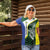 Personalised PNG Morobe Province Women Polo Shirt Bird of Paradise Tattoo Flag Motif - Polynesian Pride