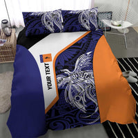 Personalised PNG New Ireland Bedding Set Bird of Paradise Tattoo Flag Motif LT9 - Polynesian Pride