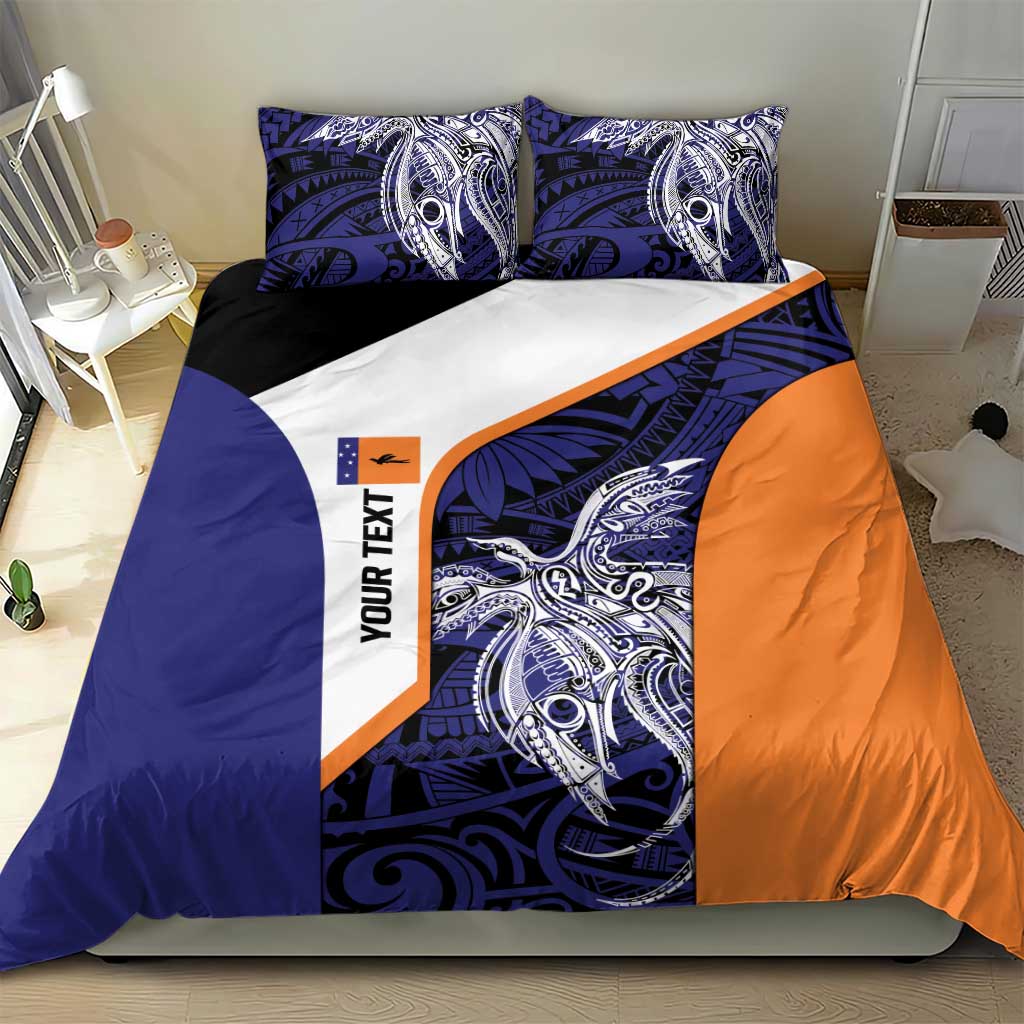 Personalised PNG New Ireland Bedding Set Bird of Paradise Tattoo Flag Motif LT9 - Polynesian Pride
