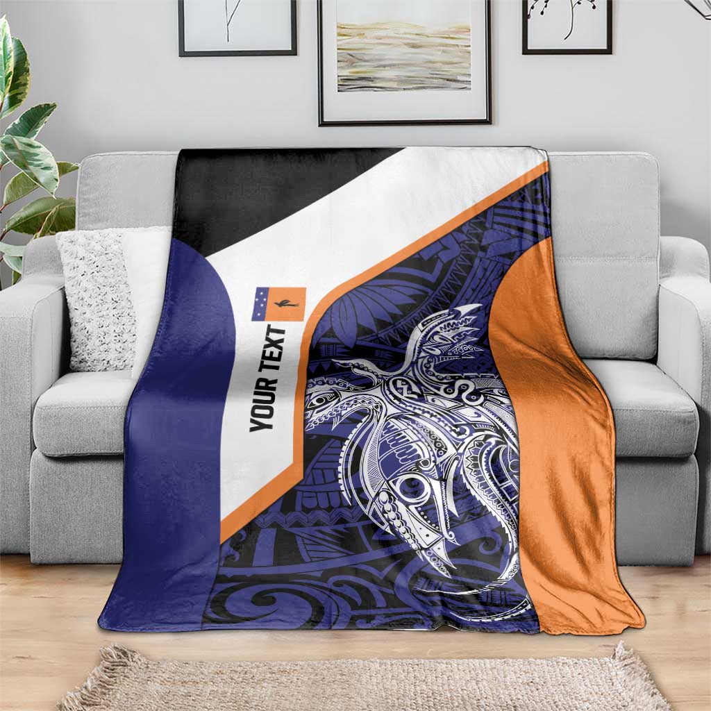 Personalised PNG New Ireland Blanket Bird of Paradise Tattoo Flag Motif LT9 - Polynesian Pride