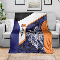 Personalised PNG New Ireland Blanket Bird of Paradise Tattoo Flag Motif LT9 - Polynesian Pride