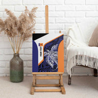 Personalised PNG New Ireland Canvas Wall Art Bird of Paradise Tattoo Flag Motif LT9 - Polynesian Pride