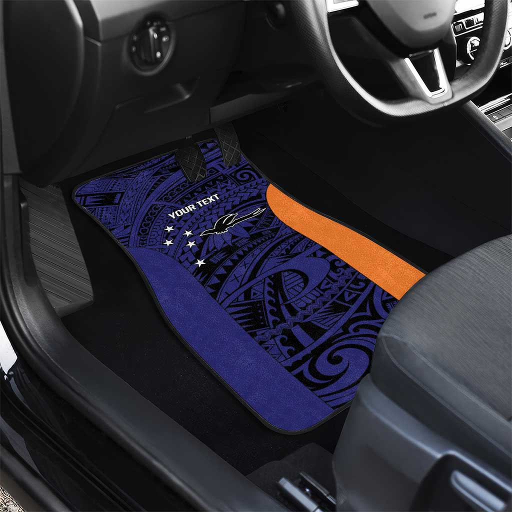 Personalised PNG New Ireland Car Mats Bird of Paradise Tattoo Flag Motif LT9 - Polynesian Pride