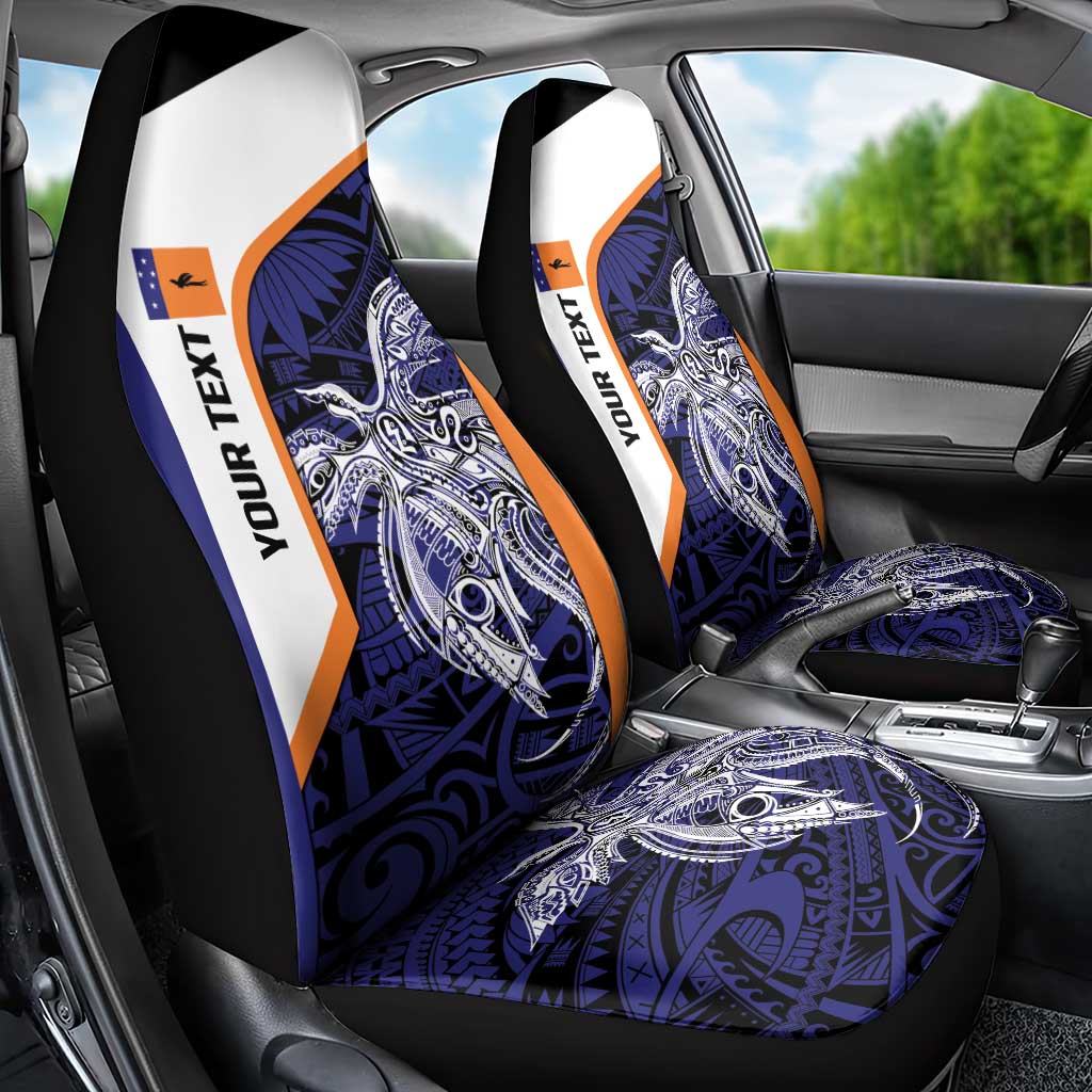 Personalised PNG New Ireland Car Seat Cover Bird of Paradise Tattoo Flag Motif LT9 - Polynesian Pride
