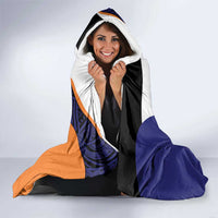 Personalised PNG New Ireland Hooded Blanket Bird of Paradise Tattoo Flag Motif LT9 - Polynesian Pride