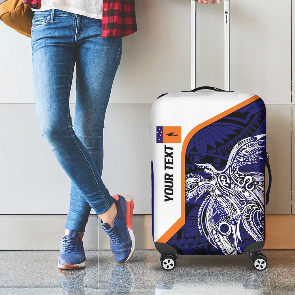 Personalised PNG New Ireland Luggage Cover Bird of Paradise Tattoo Flag Motif LT9 - Polynesian Pride