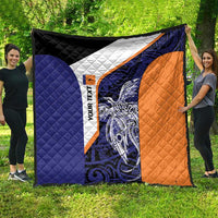 Personalised PNG New Ireland Quilt Bird of Paradise Tattoo Flag Motif LT9 - Polynesian Pride