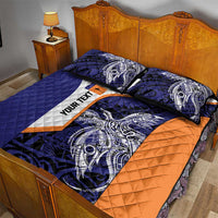Personalised PNG New Ireland Quilt Bed Set Bird of Paradise Tattoo Flag Motif LT9 - Polynesian Pride