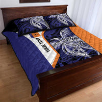 Personalised PNG New Ireland Quilt Bed Set Bird of Paradise Tattoo Flag Motif LT9 - Polynesian Pride